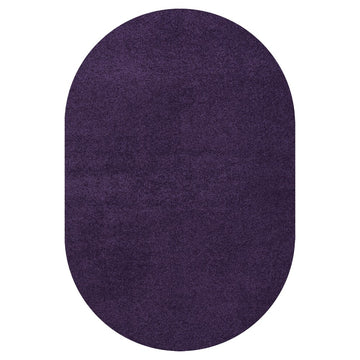 Haze Solid Low-pile Area Rug Purple